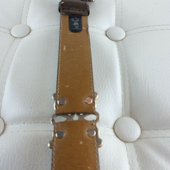 Lady Canterbury brown croco leather belt - Picture 14 of 16